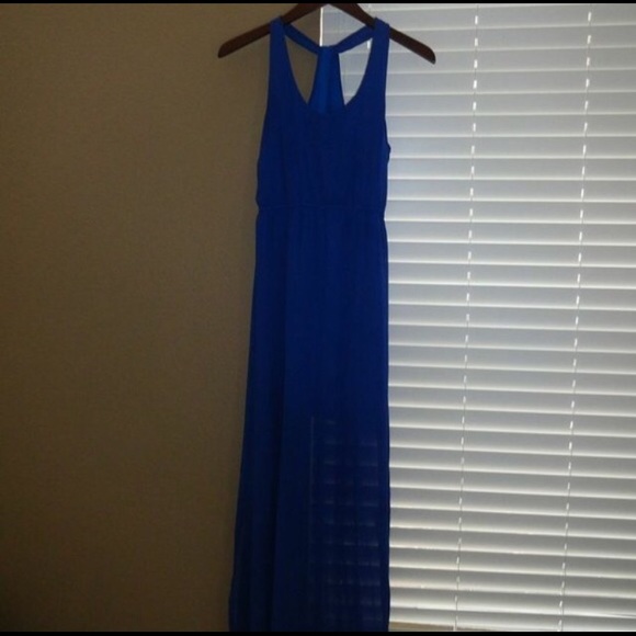 Royal Blue Maxi Dress - Picture 1 of 4